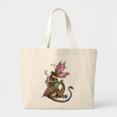 Drakenkruiden Fairy en Dragon van Molly Harrison Grote Tote Bag (Voorkant)