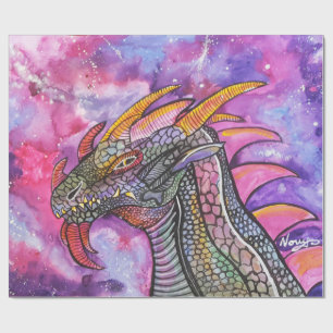 Drakenkunst door Novy Wrapping Paper Cadeaupapier
