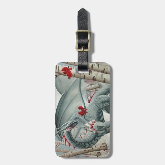 Drakenkunst - Fantasy Art Bagagelabel (Voorkant verticaal)