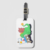 Drakenkunstenaar Bagagelabel (Voorkant (verticaal))