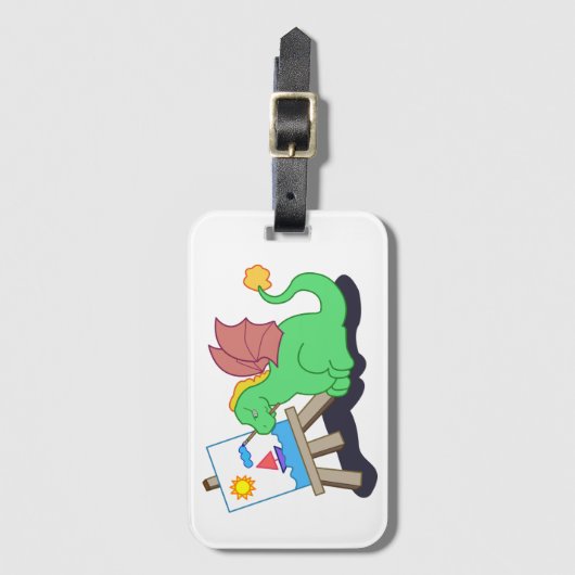 Drakenkunstenaar Bagagelabel (Voorkant (verticaal))