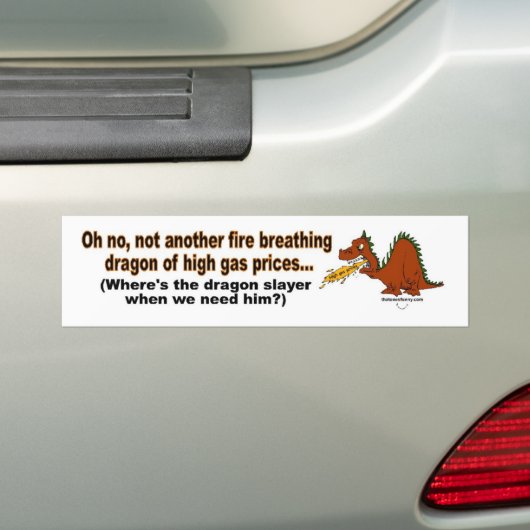 Drakenlaag Bumpersticker (Op auto)