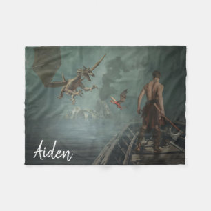 Drakenlaag Fleece Deken