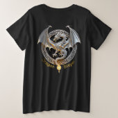 Drakenlaag Grote Maat T-shirt (Design achterkant)