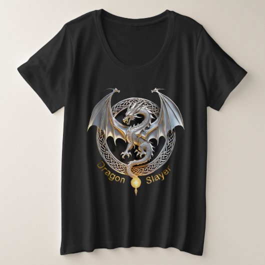 Drakenlaag Grote Maat T-shirt (Design voorkant)