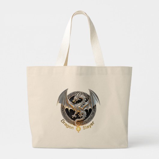 Drakenlaag Grote Tote Bag (Achterkant)