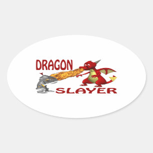 Drakenlaag Ovale Sticker