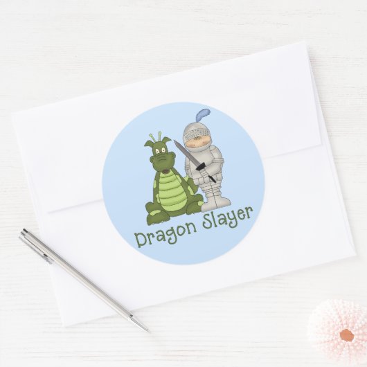 Drakenlaag Ronde Sticker (Envelop)