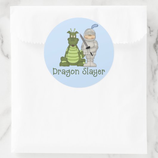 Drakenlaag Ronde Sticker (Tas)