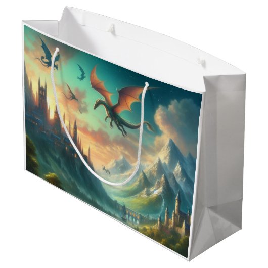 Drakenland Groot Cadeauzakje (Achterkant Gekanteld)