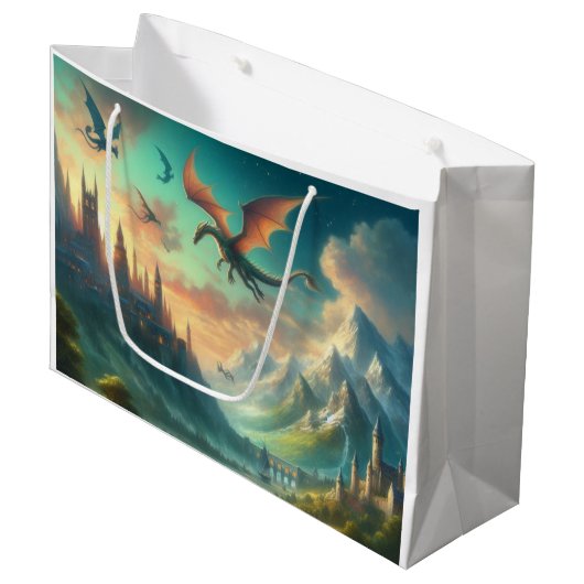 Drakenland Groot Cadeauzakje (Voorkant Gekanteld)