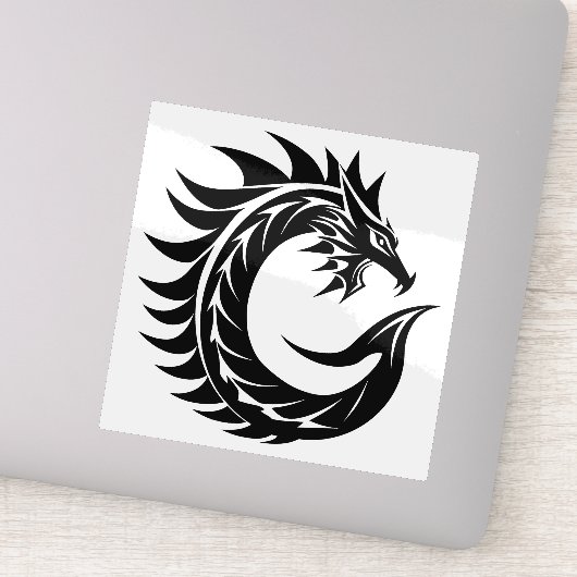 Drakenletter C, Drakalphabet, Monogram Sticker (Detail)