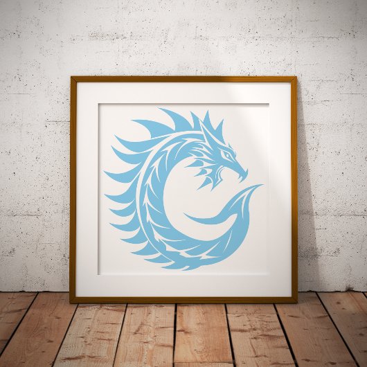 Drakenletter C, Drakengeluid, Monogram Foto Afdruk