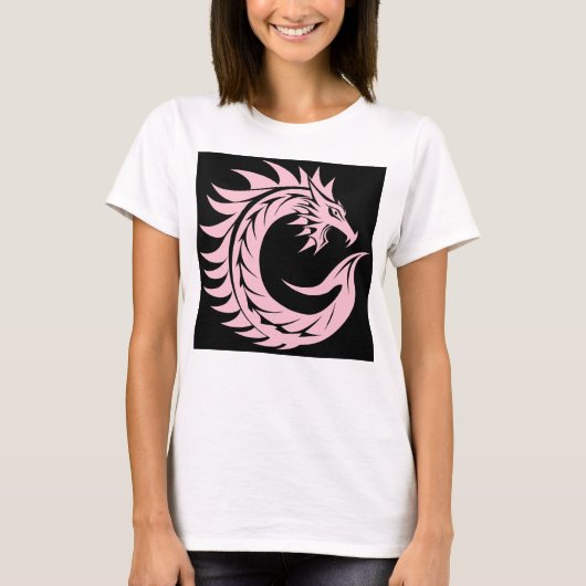 Drakenletter C, Drakengeschrift, Monogram T-shirt (Voorkant)