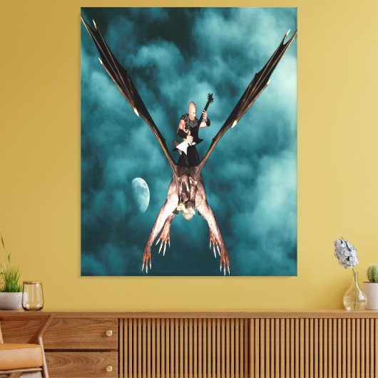 Drakenlied Canvas Afdruk (Insitu (Woonkamer))