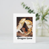 drakenliefde briefkaart (Staand voorkant)