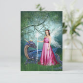 Drakenmagie Bedankkaart (Staand voorkant)