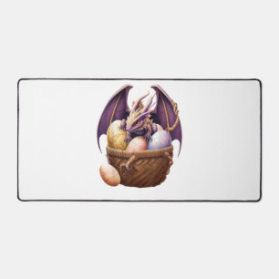 Drakenmeisje geliefde verzamelt paaseieren - Kinde Bureaumat