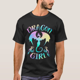 Drakenmeisje Gewoon een meisje dat van draken houd T-shirt
