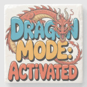 Drakenmodus geactiveerd stenen onderzetter (Voorkant)