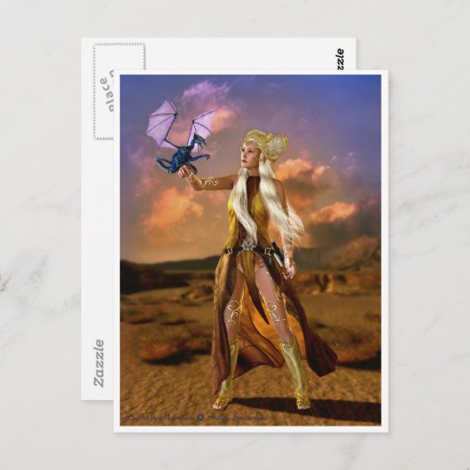 Drakenmoeder Briefkaart (Voorkant / Achterkant)