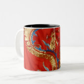 DrakenMok Tweekleurige Koffiemok (Voorkant links)