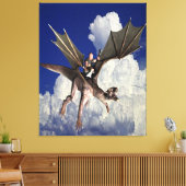 Drakenmuziek in de Wolken Canvas Afdruk (Insitu (Woonkamer))