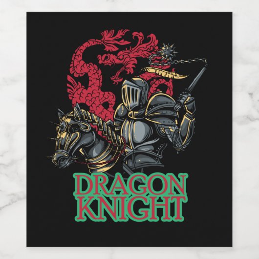 Drakennacht Wijn Etiket (Enkel label)