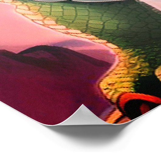 Drakenochtend Poster (Hoek)