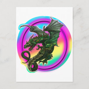 Drakenontwerp Briefkaart