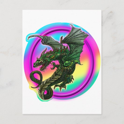Drakenontwerp Briefkaart (Voorkant)