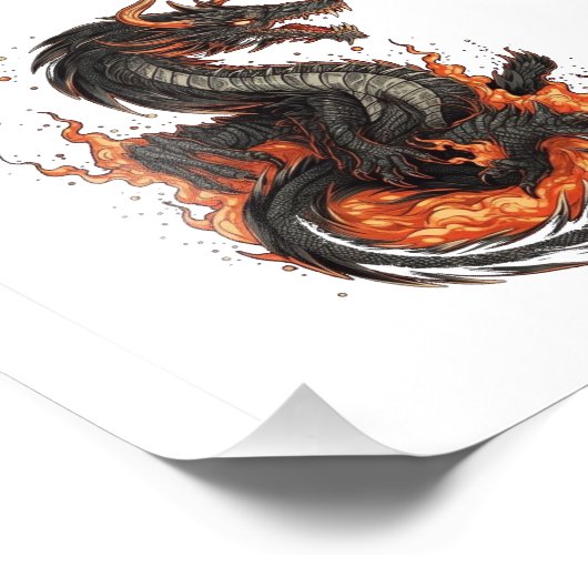 drakenontwerp foto afdruk (Hoek)