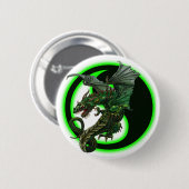 Drakenontwerp Ronde Button 5,7 Cm (Voorkant /achterkant)