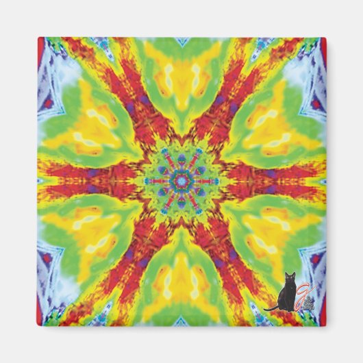 Drakenoog caleidoscoopmagneet magneet (Voorkant)