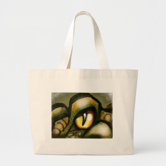 Drakenoog Grote Tote Bag (Voorkant)