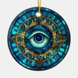 Drakenoog Keramisch Ornament