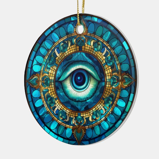 Drakenoog Keramisch Ornament (Links)