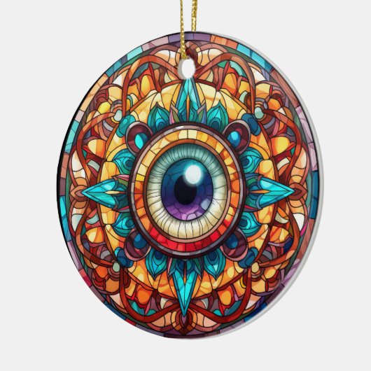 Drakenoog Keramisch Ornament (Links)