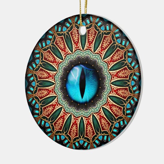 Drakenoog Keramisch Ornament (Links)