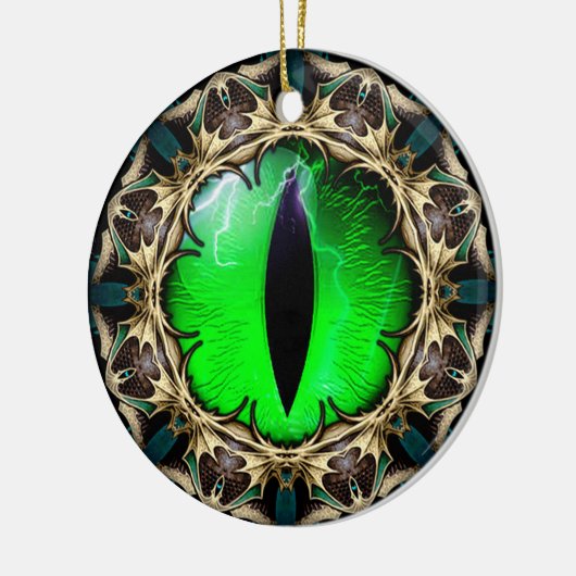 Drakenoog Keramisch Ornament (Links)