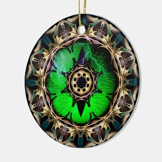 Drakenoog Keramisch Ornament (Links)