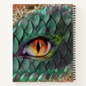 Drakenoog mythische fantasie notitieboek (Achterkant)
