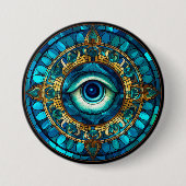 Drakenoog Ronde Button 7,6 Cm (Voorkant)