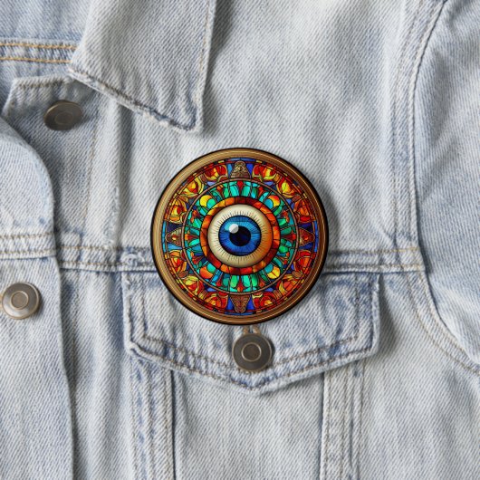 Drakenoog Ronde Button 7,6 Cm (In situ)