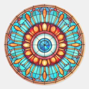 Drakenoog Ronde Sticker