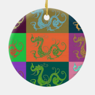 Drakenornament Keramisch Ornament