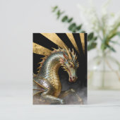 Drakenpaard Briefkaart (Staand voorkant)