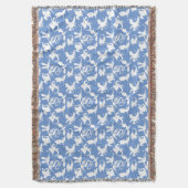 Drakenpatroon 01.bx4 Blue BG Deken (Voorkant Verticaal)
