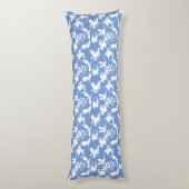 Drakenpatroon 01.bx4 Blue BG Lichaamskussen (Achterkant (Verticaal))