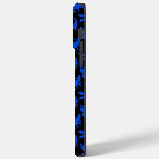 Drakenpatroon 02 blue.bwx4 Black BG Case-Mate iPhone Case (Achterkant / Links)